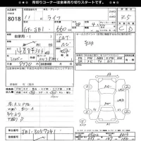 Honda LIFE лот № 8018 оценка 3.5  с аукциона в Японии 11