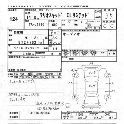 Daihatsu TERIOS KID  с аукциона в Японии