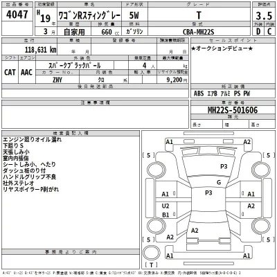 Suzuki WAGON R  с аукциона в Японии