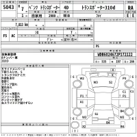 Mercedes-Benz TRANSPORTER лот № 5043 оценка RA  с аукциона в Японии 2