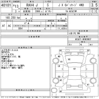 Toyota RAV4 лот № 40101 оценка 3.5  с аукциона в Японии 11