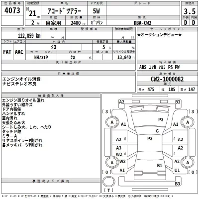 Honda ACCORD WAGON  с аукциона в Японии