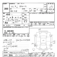 BMW X1 лот № 203 оценка 3.5  с аукциона в Японии 3