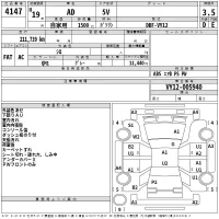 Nissan AD лот № 4147 оценка 3.5  с аукциона в Японии 2