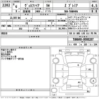 Toyota VELLFIRE лот № 2202 оценка 4.5  с аукциона в Японии 2