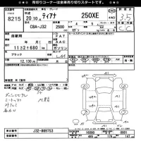 Nissan TEANA лот № 8215 оценка 3.5  с аукциона в Японии 11