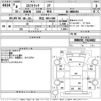 Isuzu ELF лот № 4434 оценка 3  с аукциона в Японии 2