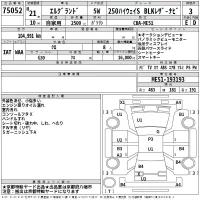 Nissan ELGRAND лот № 75052 оценка 3  с аукциона в Японии 2
