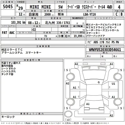 BMW MINI  с аукциона в Японии