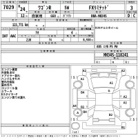 Suzuki WAGON R лот № 7029 оценка 3  с аукциона в Японии 2