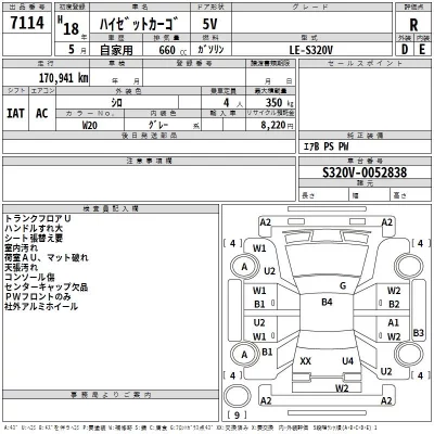 Daihatsu HIJET VAN  с аукциона в Японии