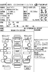 Honda STEP WAGON лот № 73 оценка 3.5  с аукциона в Японии 6