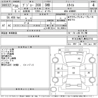 Peugeot 208 лот № 38032 оценка 4  с аукциона в Японии 9