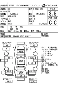 Nissan AD лот № 95 оценка 3.5  с аукциона в Японии 7