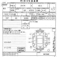 Suzuki SWIFT лот № 20056 оценка 3.5  с аукциона в Японии 10