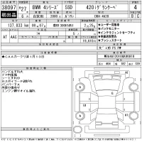 BMW 4-Series лот № 38097 оценка 4  с аукциона в Японии 11