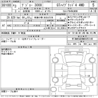 Peugeot 3008 лот № 38100 оценка 5  с аукциона в Японии 11