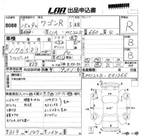 Suzuki WAGON R лот № 8088 оценка R  с аукциона в Японии 5