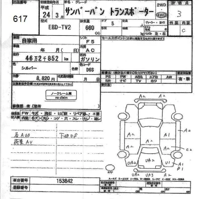 Subaru SAMBAR  с аукциона в Японии