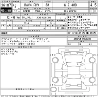 Toyota RAV4 лот № 36187 оценка 4.5  с аукциона в Японии 11