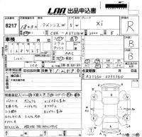 Toyota AVENSIS WAGON лот № 8217 оценка R  с аукциона в Японии 5