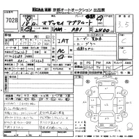 Honda ODYSSEY лот № 7028 оценка 3.5  с аукциона в Японии 8