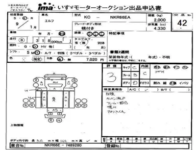 Isuzu ELF  с аукциона в Японии