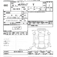 Mitsubishi EK ACTIVE лот № 660 оценка 3  с аукциона в Японии 3