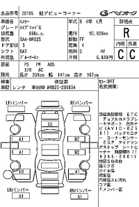 Suzuki HUSTLER лот № 20165 оценка R  с аукциона в Японии 6