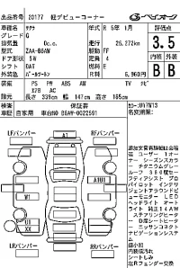 Nissan SAKURA лот № 20177 оценка 3.5  с аукциона в Японии 7