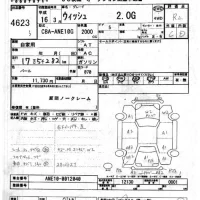 Toyota WISH лот № 4623 оценка R  с аукциона в Японии 6