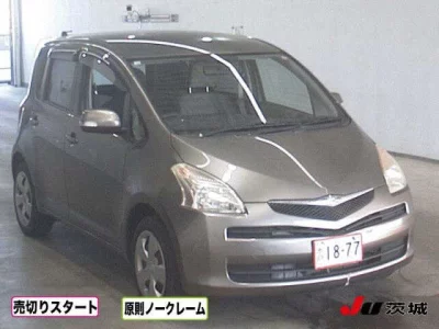 Toyota RACTIS  с аукциона в Японии