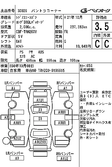 Toyota REGIUS ACE VAN