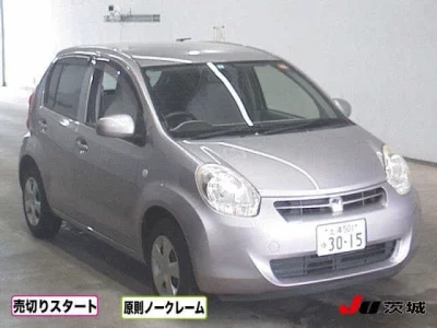 Toyota PASSO  с аукциона в Японии
