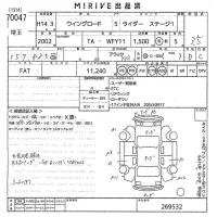 Nissan WINGROAD лот № 70047 оценка 3.5  с аукциона в Японии 10