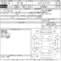 Suzuki WAGON R лот № 3136 оценка 3.5  с аукциона в Японии 11