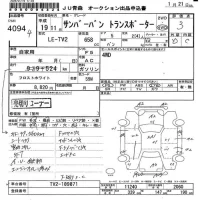 Subaru SAMBAR лот № 4094 оценка 3  с аукциона в Японии 6