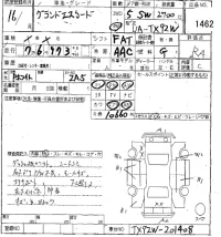 Suzuki GRAND ESCUDO лот № 1462 оценка RA  с аукциона в Японии 8