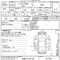 Subaru IMPREZA лот № 70155 оценка 3.5  с аукциона в Японии 10