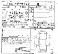 Honda ODYSSEY лот № 7018 оценка   с аукциона в Японии 4