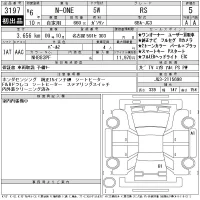 Honda N ONE лот № 3197 оценка 5  с аукциона в Японии 11