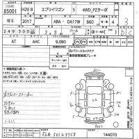 Suzuki EVERY WAGON лот № 85001 оценка 3  с аукциона в Японии 10