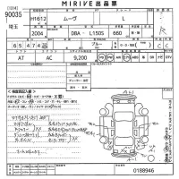Daihatsu MOVE лот № 90035 оценка R  с аукциона в Японии 10