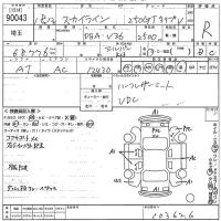 Nissan SKYLINE лот № 90043 оценка R  с аукциона в Японии 10