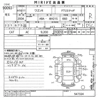 Suzuki WAGON R лот № 90093 оценка R  с аукциона в Японии 10