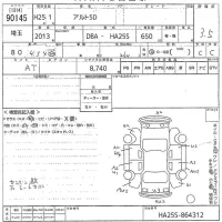 Suzuki ALTO лот № 90145 оценка 3.5  с аукциона в Японии 10
