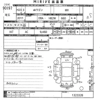Mitsubishi EK WAGON лот № 90197 оценка 3.5  с аукциона в Японии 10