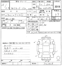 Toyota COROLLA FIELDER лот № 3019 оценка 3.5  с аукциона в Японии 8