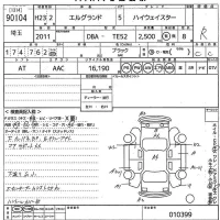 Nissan ELGRAND лот № 90104 оценка R  с аукциона в Японии 11