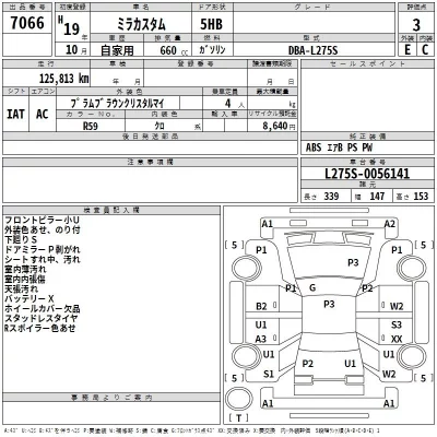 Daihatsu MIRA  с аукциона в Японии